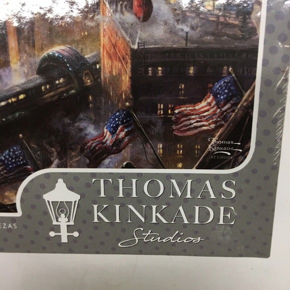 Puzzle Superman DC Justice league Metropolis Thomas Kinkade with Poster - Picture 4 of 8